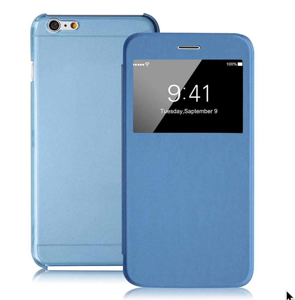 iPhone 6 Plus Case – Fintie Slim Lightweight Case Cover with Semi Transparent Hard Shell for Apple iPhone 6 Plus (5.5),&nbsp;Blue