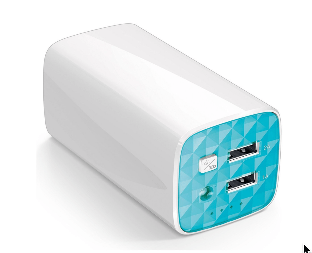 TP-Link 10400mAh Power Bank with 2 USB Ports(5V/1A, 5V/2A), 1 Micro USB Port, Built-in Flashlight and Micro USB&nbsp;Cable