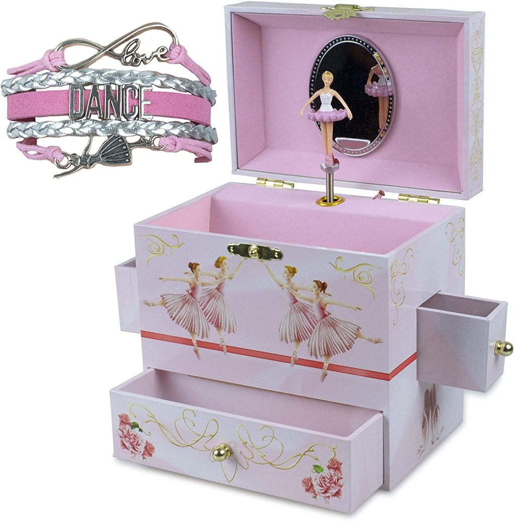 ShameOnJane Ballerina Jewelry Box and Girls Jewelry Box – Music Box – Swan&nbsp;Lake