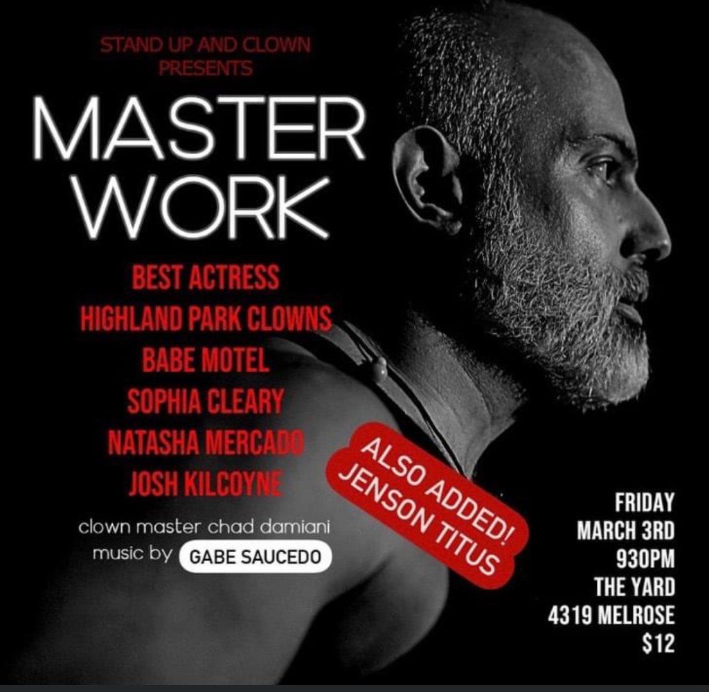 Stand Up and Clown Master&nbsp;Work